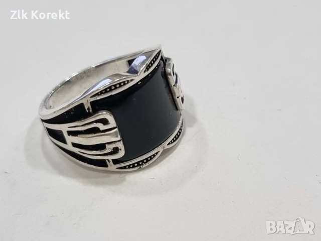 мъжки сребърен пръстен 10 гр. 925, снимка 5 - Пръстени - 54369644