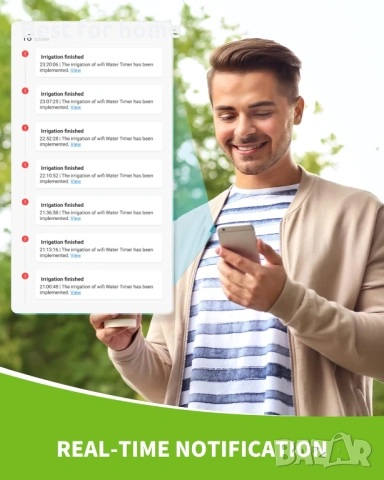 RAINPOINT WiFi автоматична система за поливане за саксийни растения на закрито, комплект , снимка 4 - Други - 54580726
