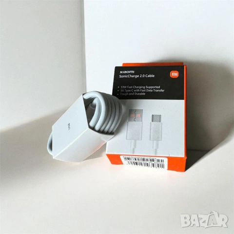 Xiaomi SonicCharge 2.0 Charging Cable USB-A to USB-C 33W Кабел за бързо зареждане за Redmi и др.