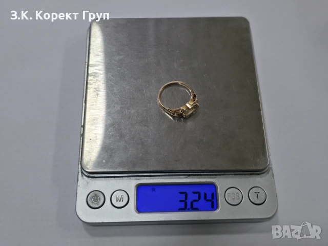 Дамски златен пръстен 14К 585 / 3,24 гр, снимка 7 - Пръстени - 54546380