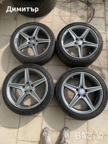 Оригинални AMG спорт пакет 18ки джанти с Гуми Continental Sport Contact 7