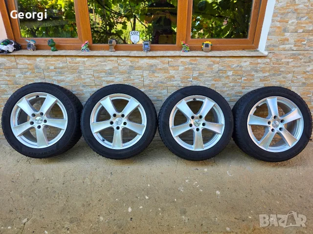 Продавам ОРИГИНАЛНИ джанти+гуми 17 ' цола 5x112 57,1 Audi a4,a6,a8 Pasat 4,5. 7J ET44 DEZENT