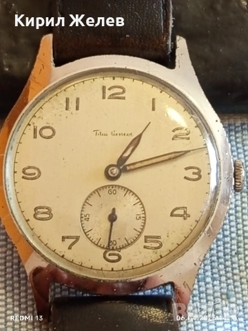 Стар механичен часовник работи Titus Geneve за КОЛЕКЦИЯ 38009, снимка 5 - Антикварни и старинни предмети - 54109016