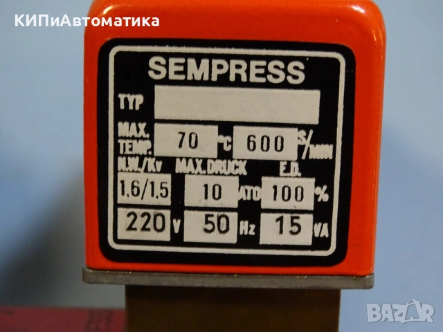 пневматичен вентил SEMPRESS VC 114 Pneumatic Valve 10Bar 220VAC, снимка 4 - Резервни части за машини - 54412218