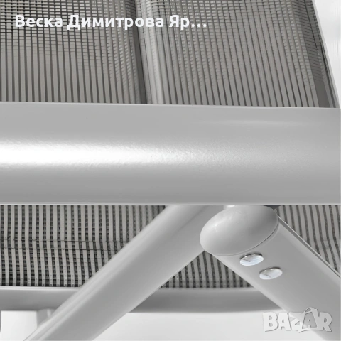 Луксозен регулируем стол за тераса и градина – Устойчив на атмосферни условия, снимка 9 - Градински мебели, декорация  - 54158291