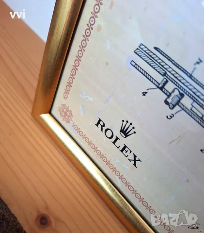 Декоративна рамка Патент на Rolex Calendar Timepiece, снимка 3 - Картини - 55410941