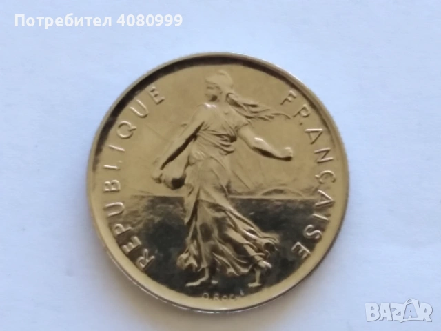 Франция 5 франка 1979, снимка 3 - Нумизматика и бонистика - 54382308