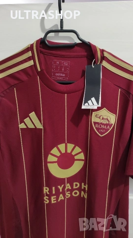 НОВА Фланелка на Рома М размер Adidas ROMA, снимка 2 - Тениски - 54323608
