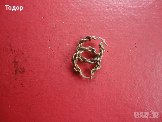 Невероятни позлатени сребърни обеци 925, снимка 2 - Обеци - 54081647