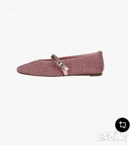 Steve Madden плетени балеринки розови металик, снимка 3 - Дамски ежедневни обувки - 55540322