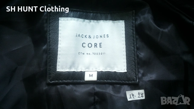Jack & Jones JCOMORTY LEATHER Jacket Размер M мъжко яке естествена кожа 14-27, снимка 12 - Якета - 54803659