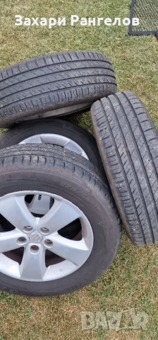 🛞 Оригинални 17" алуминиеви джанти Suzuki + летни гуми 225/65 R17 DOT 2023, снимка 4 - Гуми и джанти - 55323419