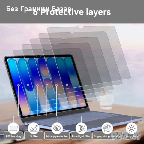 Нов Антишпионски екран за MacBook Neo 13 2026 магнитен подвижен филтър, снимка 5 - Друга електроника - 54924156