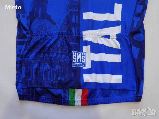вело джърси santini italia тениска екип шосейно колоездене мъжко оригинал XL, снимка 3 - Спортни дрехи, екипи - 51351307