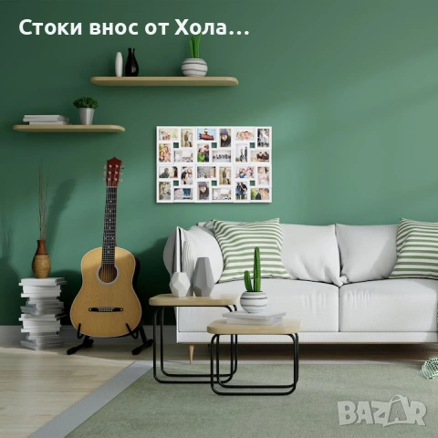 Рамка за колаж, мултирамка за 24 снимки Relaxdays, хоризонтална или вертикална, пластмасова, снимка 2 - Други стоки за дома - 54795310