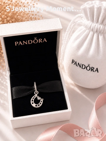 Сребърен талисман 925 за гривни Пандора/ Pandora Horse Shoe, снимка 2 - Гривни - 54095103