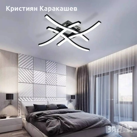 Полилей с 4 рамена в мрежест дизайн, снимка 2 - Лампи за стена - 54276028