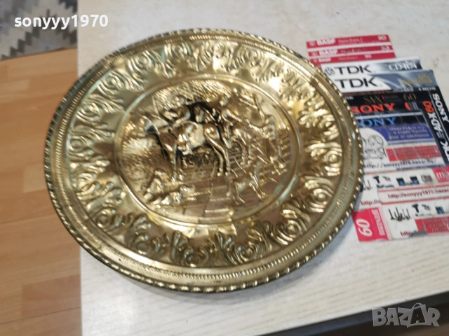 МЕСИНГОВА ЧИНИЯ ЗА СТЕНА 1204261055LCHERY1, снимка 3 - Антикварни и старинни предмети - 54171142