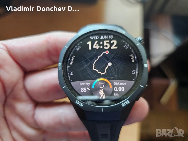 Huawei Watch GT 5 Pro (46mm, Black) - Титаниев корпус, състояние като нов, снимка 7 - Смарт гривни - 54890847