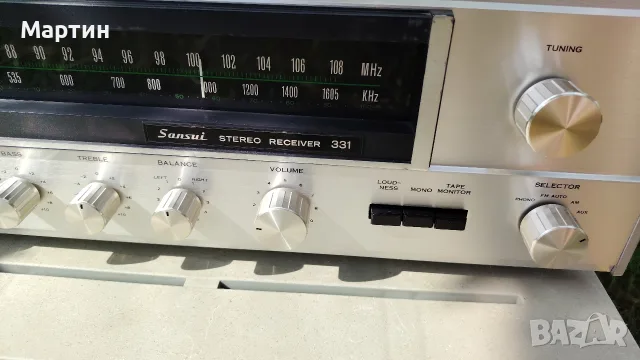 Vintage Ресийвър Sansui 331 – Перфектно състояние / ТОП"., снимка 4 - Ресийвъри, усилватели, смесителни пултове - 55052787
