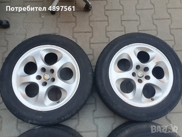 Джанти с гуми 16" 6,5J 5x98 Alfa Romeo 147/156/GT/GTV, снимка 2 - Гуми и джанти - 55417349