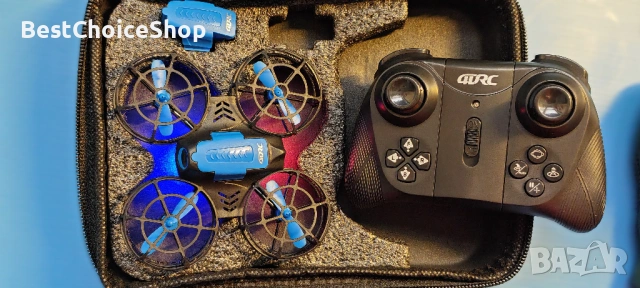 Мини дрон за деца с 3D обръщания и светлини – 2 батерии включени, снимка 4 - Дронове и аксесоари - 54020749