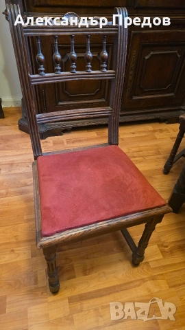 Старинна кухненска маса с 4 стола , снимка 3 - Маси - 54255975