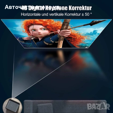 Bluetooth WiFi видео проектор Full HD WIMIUS, снимка 9 - Друга електроника - 54519154