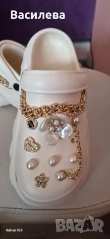 Кроксове с цветя , снимка 13 - Чехли - 55624542