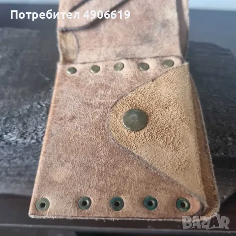 Ретро портфейл винтидж естествена кожа ръчна изработка идеален подарък, снимка 3 - Портфейли, портмонета - 55535133