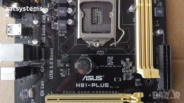 Дънна платка Asus H81-PLUS Socket LGA1150, снимка 3 - Дънни платки - 55335340