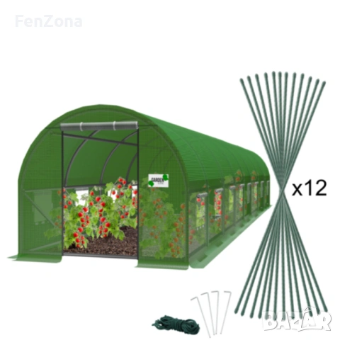 Голяма оранжерия - идеална вентилация и здрава конструкция.,различни размери, снимка 2 - Оранжерии - 54051420