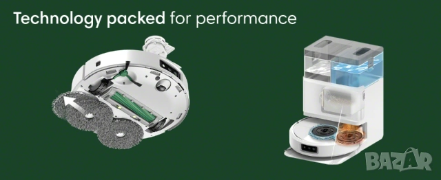 Робот прахосмукачка iRobot Roomba Plus 505 Combo с AutoWash Dock - НОВА НЕРАЗОПАКОВАНА, снимка 3 - Прахосмукачки - 54730630