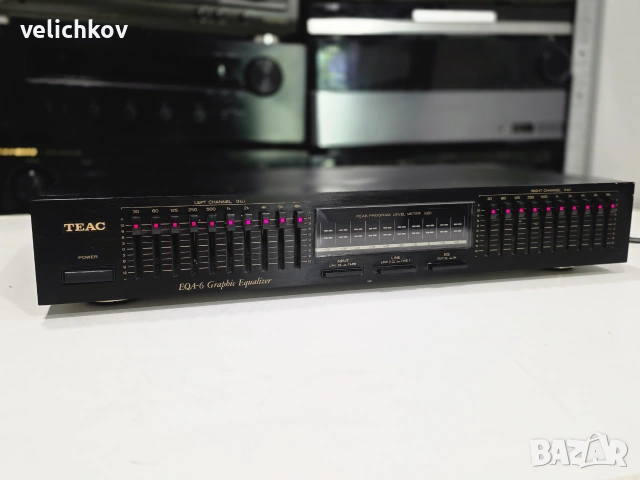 🔥 ЯПОНСКО СТУДИЙНО СЪВЪРШЕНСТВО! 10-Лентов Графичен Еквилайзер TEAC EQA-6 🇯🇵📊