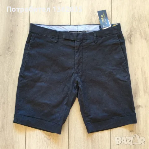 НОВИ оригинални тъмно сини къси гащета бермуди POLO RALPH LAUREN размер 32 от САЩ, снимка 7 - Къси панталони - 51521788