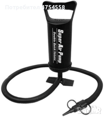 Ръчна въздушна пластмасова помпа за надуване на надуваеми легла,басейни,лодки,играчки, снимка 3 - Други инструменти - 54061073