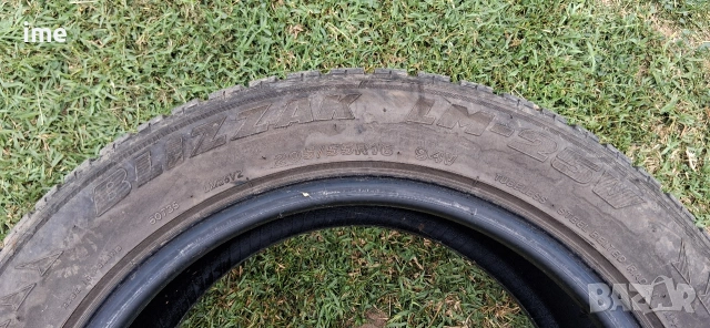2бр зимни гуми 205/55R16 Bridgestone Blizzak. DOT 2707 6mm дълбочина на шарката. Цената е за 2бр., снимка 2 - Гуми и джанти - 55139956
