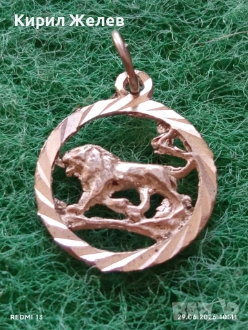Сребърен медальон зодиакален знак ЛЪВ 🦁 подходящ аксесоар за ежедневието 48360