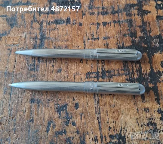 химикалка и молив Spirit of St. Louis метални масивни в метална кутия, снимка 3 - Колекции - 55579324