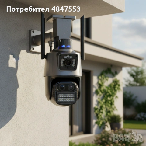 Камера за наблюдение 4K Ultra HD,8MP,датчик за движение,нощно виждане,двупосочна аудио връзка,водоус, снимка 3 - HD камери - 54799998