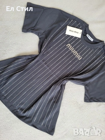 ⚜️Тениска овърсайз модел под дупето камьчета само отпред‼️ 17 евро С , Л , снимка 6 - Тениски - 53979163