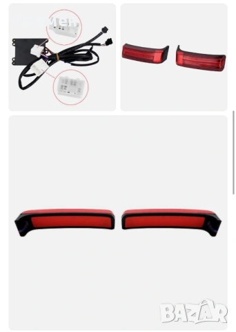 LED Стопове и Мигачи за Куфари Harley Touring 97-13 Red Lens, снимка 7 - Части - 54738739
