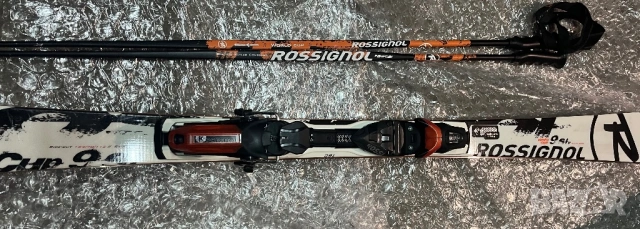 ROSSIGNOL РОСИНЬОЛ неразличим от нов сет ски+автомати, ски обувки и кевларени щеки от сериятаRADICAL, снимка 2 - Зимни спортове - 54640742