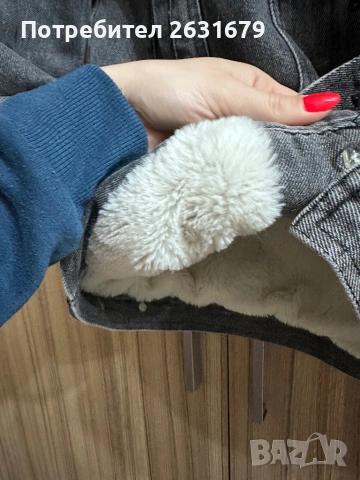 Зимно дънково Яке, снимка 7 - Якета - 54271152