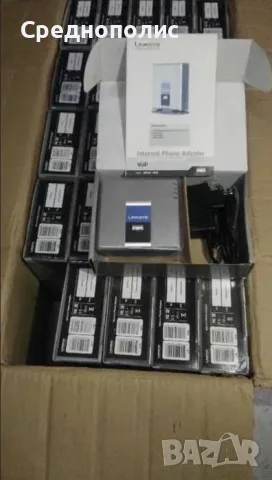 Телефонен адаптер - LINKSYS Cisco-VoIP Phone adapter -PAP2-NA, снимка 2 - Мрежови адаптери - 55662549