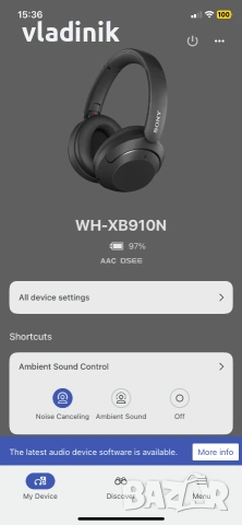 Безжични слушалки Sony WH-XB910N, снимка 7 - Bluetooth слушалки - 55163300