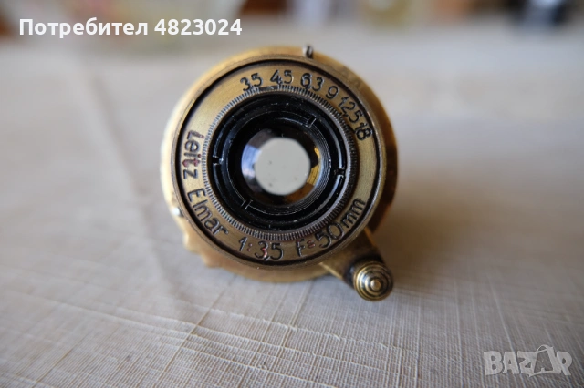 Leica Leitz Elmar 50mm f3.5 Lens. M39 Leica Mount, снимка 8 - Обективи и филтри - 54492956