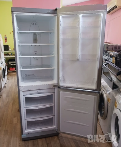 Хладилник с фризер  LG - No frost система, снимка 5 - Хладилници - 53993993