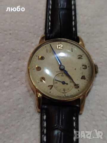 Златен Часовник SMITH DE LUXE 15 JEWELS SHOCKPROOF MADE IN ENGLAND 9к 0,375