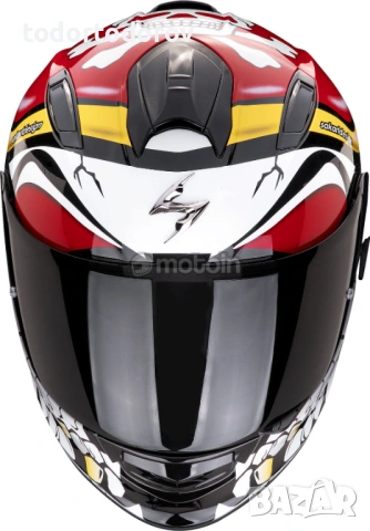 Мото Каска SCORPION EXO-491 Pirate Red ,очила,XL 61-62 см.NEW 2025 316.84 лв. / 162 €, снимка 3 - Аксесоари и консумативи - 54393257